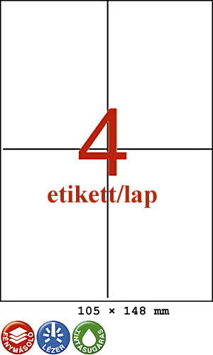 Apli LCA1280 etikett 105x148mm