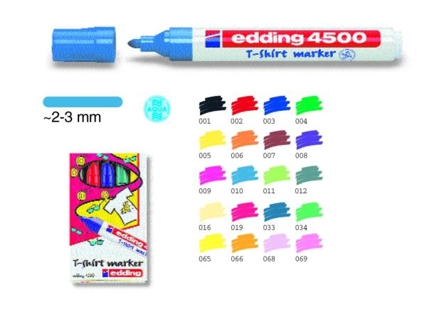 Edding 4500 T-shirt Marker fekete